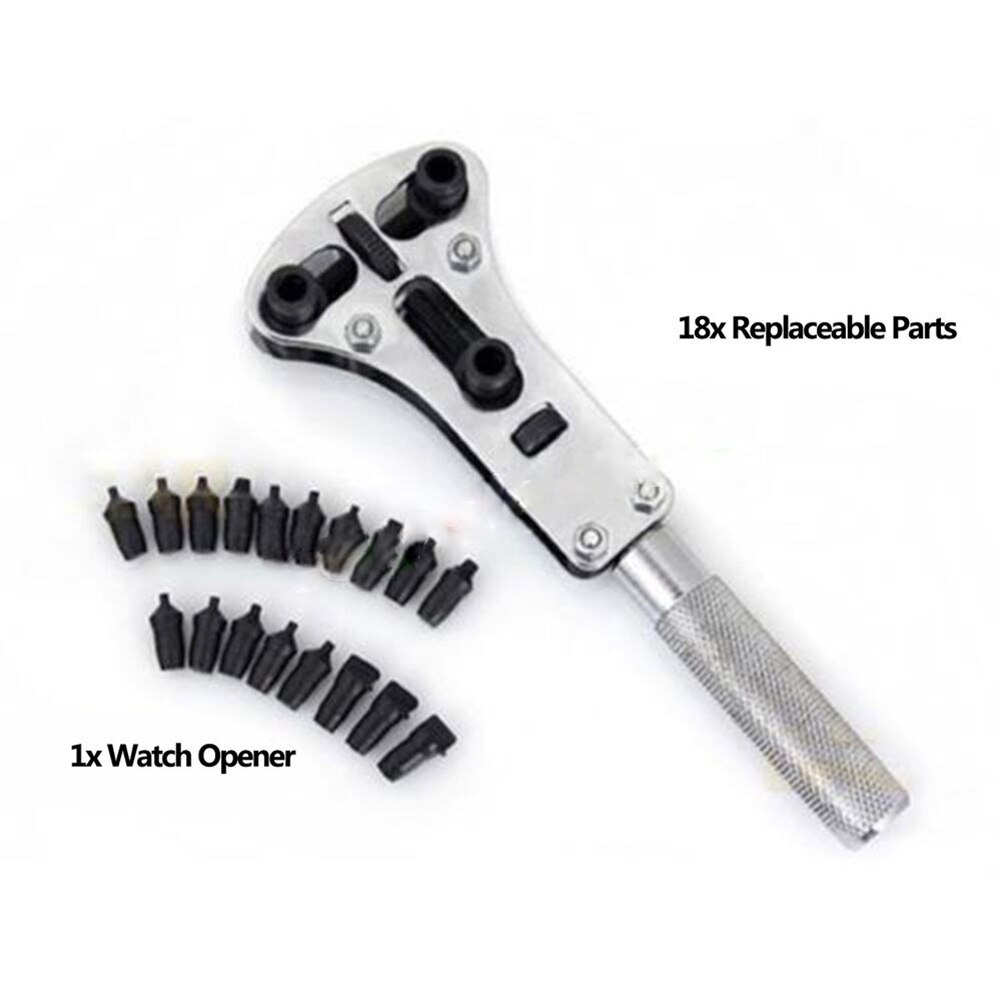 Wrist Watch Case Opener Adjustable Screw Back Remover Wrench Repair Tool Claw Watch RepairTool Metal Case Open Wrench Wrist