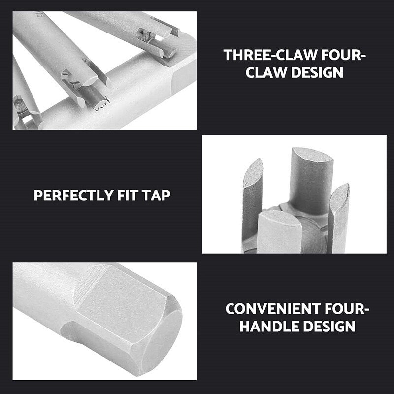 5Pcs M5-M12 Damaged Screw Tap Extractor Guide Set Broken Screw Tap Remover Tool Wrench Set Drill Bit набор инструментов