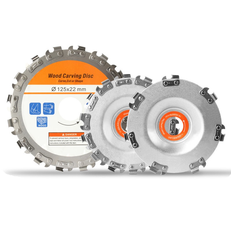 125mm 16 Tooth Stainless Steel Grinding Machine Woodworking Disc Grooving Machine Chains Disc for 5 Inch Angle Grinder