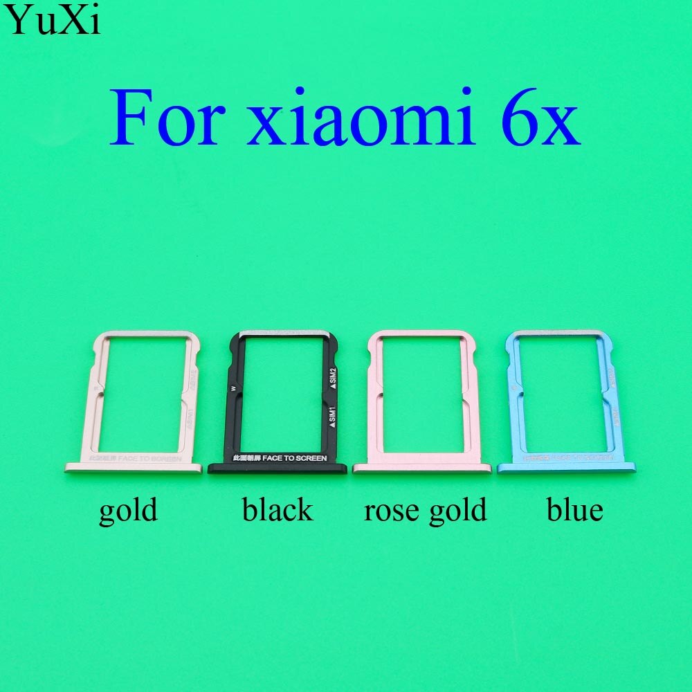 YuXi For Xiaomi Mi A1 5X Mi5X MiA1 M5X 5.5" 6X SIM Card Tray Slot Holder Adapter Replacement Parts
