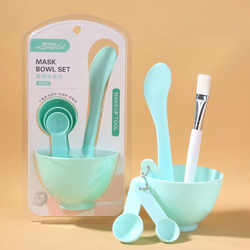 Juego de 9/6/Uds., cuenco para máscara rosa, máscara Facial completa, herramientas de belleza DIY, tazón para mezclar máscara Facial, cepillo, cuchara, palo, herramienta, Kit de cuidado Facial: Blanco