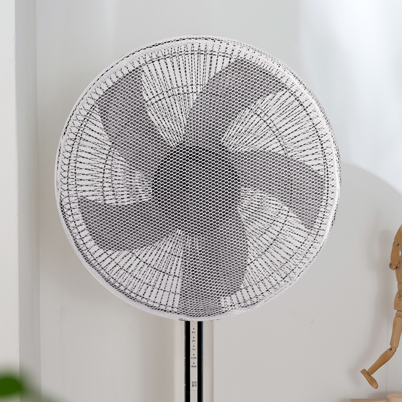 Home Electric Fan Protectors Case With Lace Edge Electric Fan Decor Protective Cover Modern Round Fanner Cover Safety Mesh 1 PC: Color 1 / S-about 45x23cm