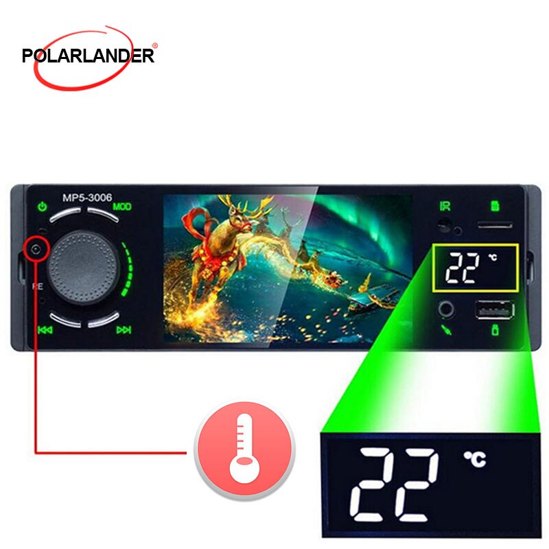 3006 MP5 écran tactile Auto Audio 4 "multimédia lecteur vidéo écran tactile miroir lien Bluetooth Autoradio 1 Din
