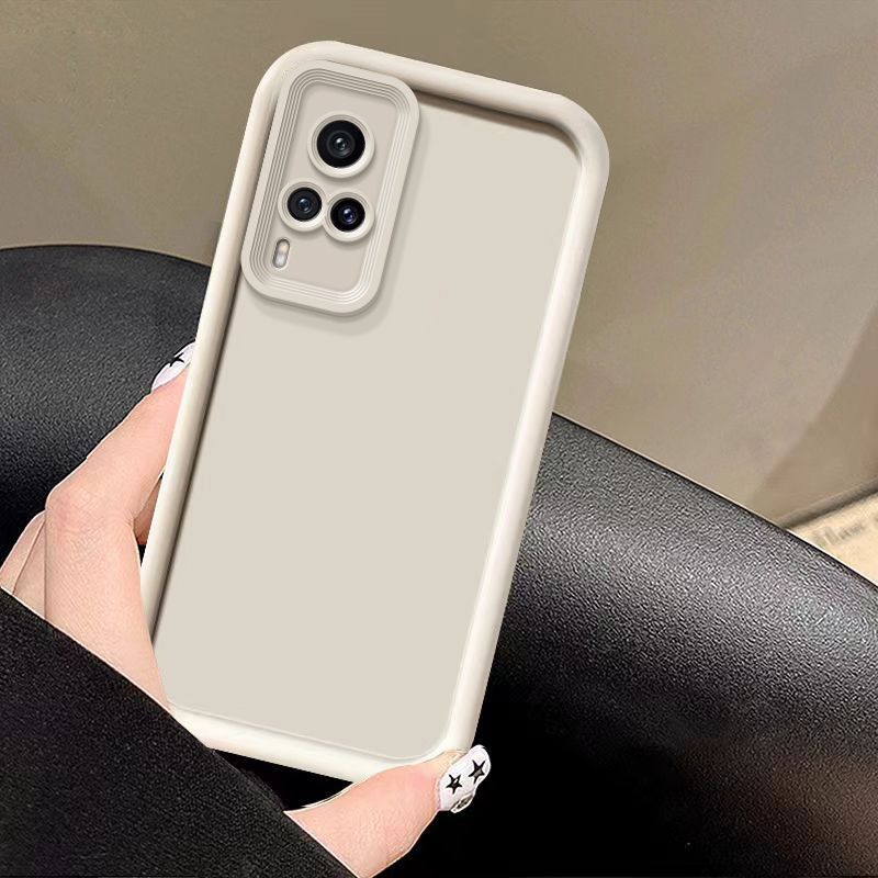 Schutzhülle für vivo  y51  y53s y31 y33 komplettpaket, matt, weiche schutzhülle: Leinwand / Beige