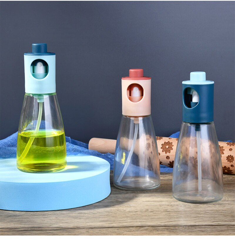 Spray Oil Dispenser Barbecue Glass Oil Spray Bottle for Oil Soy Sauce Vinegar Sprayer Seasoning Bottle Kitchen Accessories