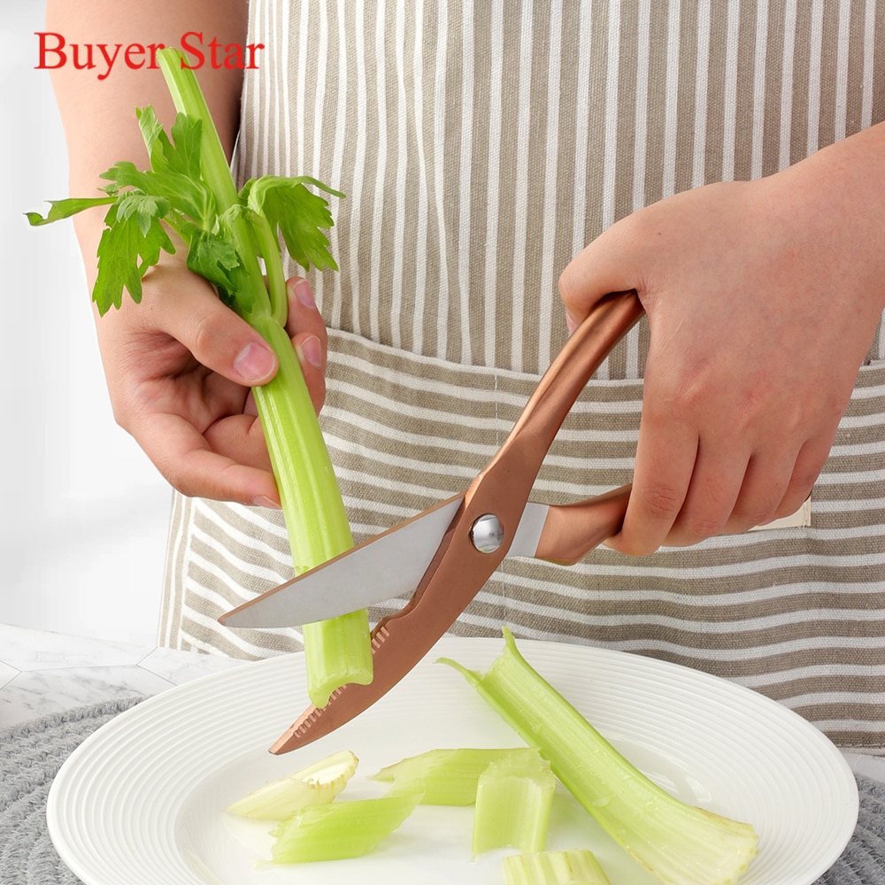 9.8 ''in Acciaio Inox Forbici Da Cucina Potente Osso di Pollo Forbici Cutter Cuoco Cesoie Pesce Anatra Taglio Chef Forbici Coltello Strumento