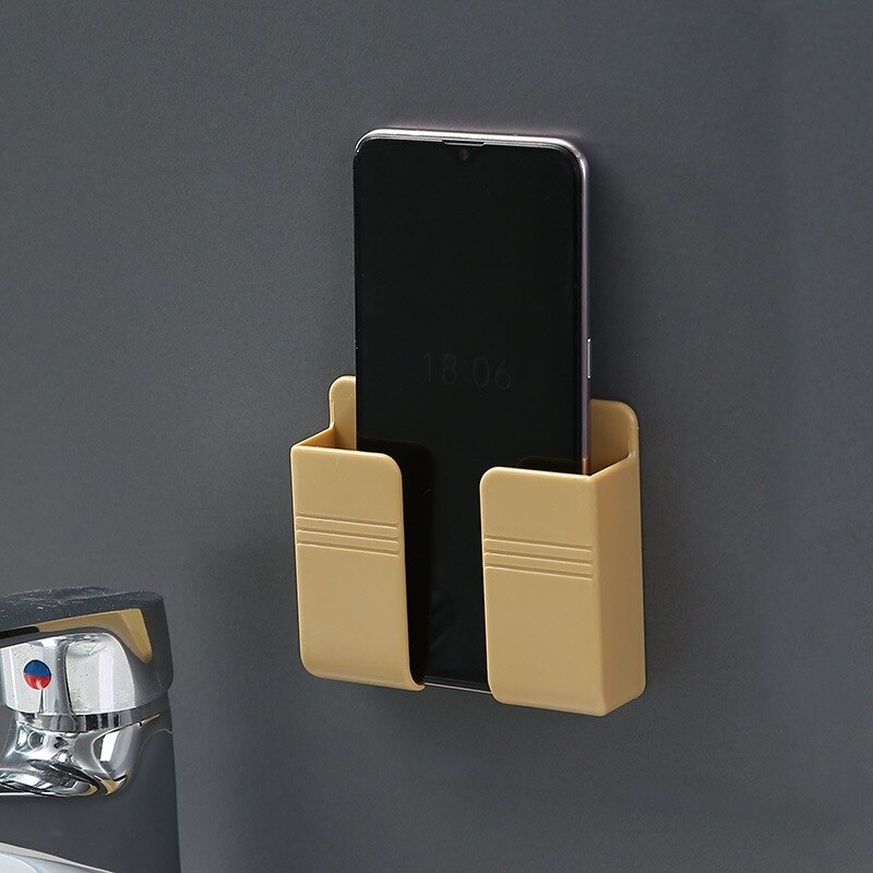 Wall Mounted Organizer Air Conditioner TV Remote Control Storage Box Mobile Phone Plug Holder Multifunction USB Charging Stand