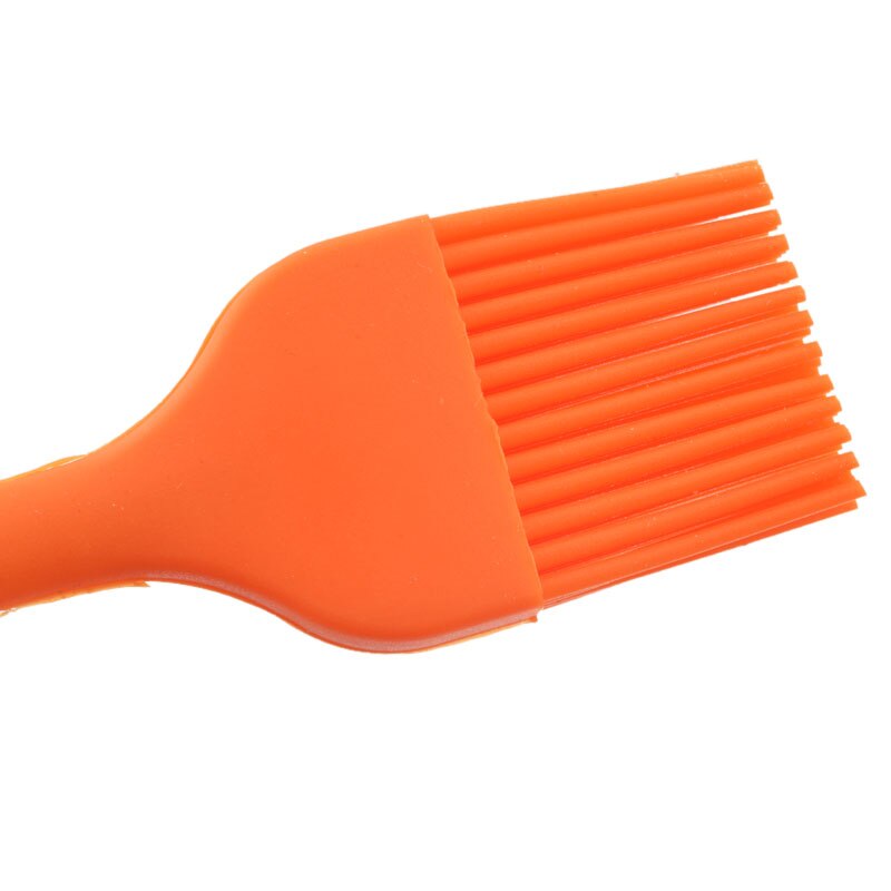 Pincel de silicona multicolor para repostería, pinceles para aceite, pinceles para barbacoa, limpieza para pasteles, pan, mantequilla, utensilios para hornear, herramientas de seguridad para la cocina 21*3cm