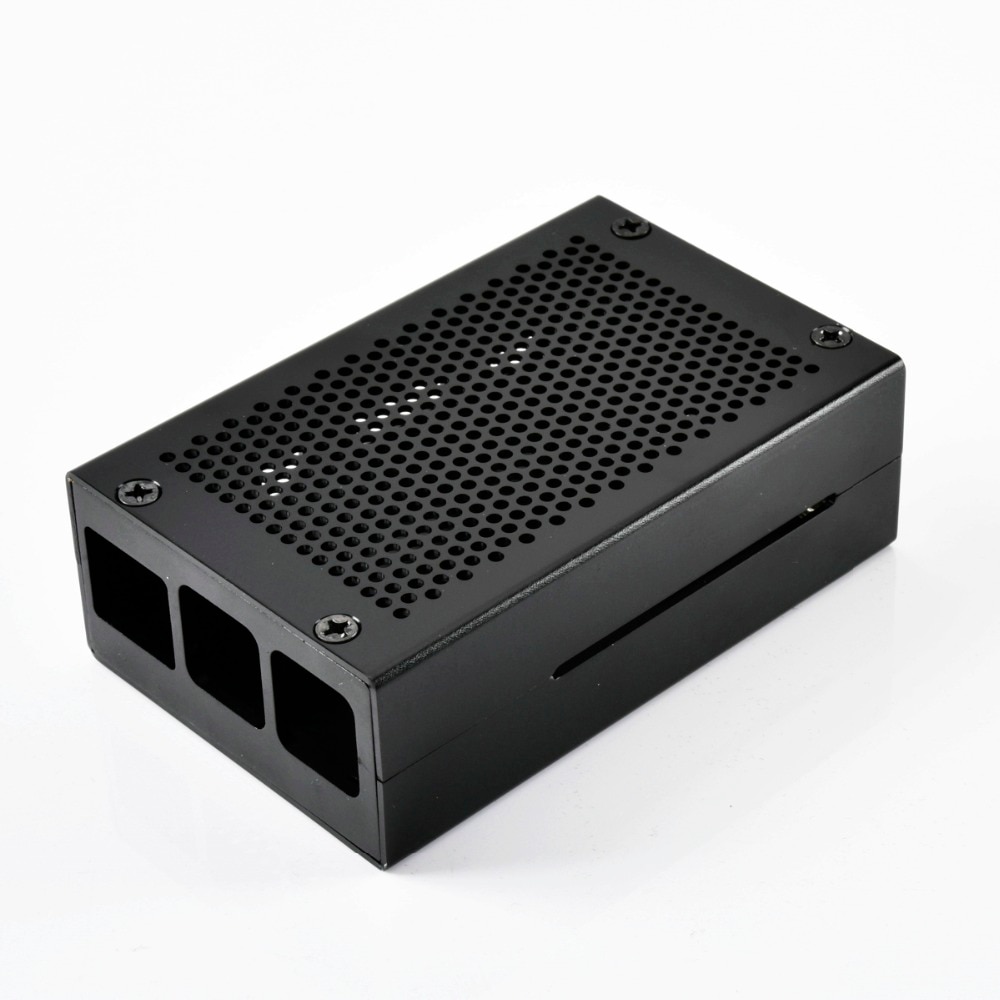 Raspberry Pi 3 Model B + Aluminium Case Black Case Metalen Behuizing voor RPI 3 Model B Compatibel met Raspberry pi 3 Model B
