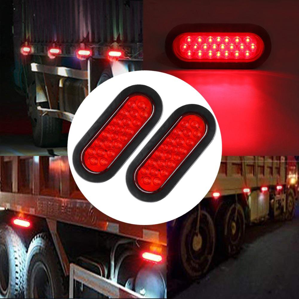1pcs 12V 24V Red LED Lights 22 LEDS Side Marker Lights Warning Lights Taillights for Truck Van Pickup Car Accessories