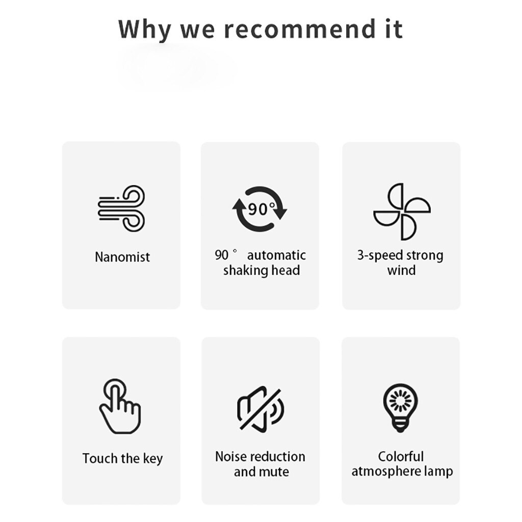 Mini Home Air Conditioner Portable Air Conditioning LED Air Cooler Fan Humidifier Space Purifies Air Cooling Fan #z