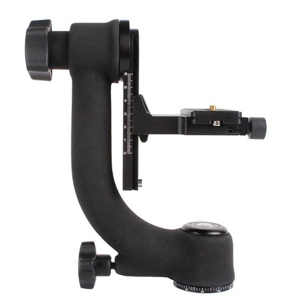 ST-360 Panoramica Verticale di 360 Gradi pro del Giunto Cardanico del Treppiedi Testa 1/4 di pollice Vite per La Macchina Fotografica Dslr Teleobiettivo Piastra A Sgancio Rapido