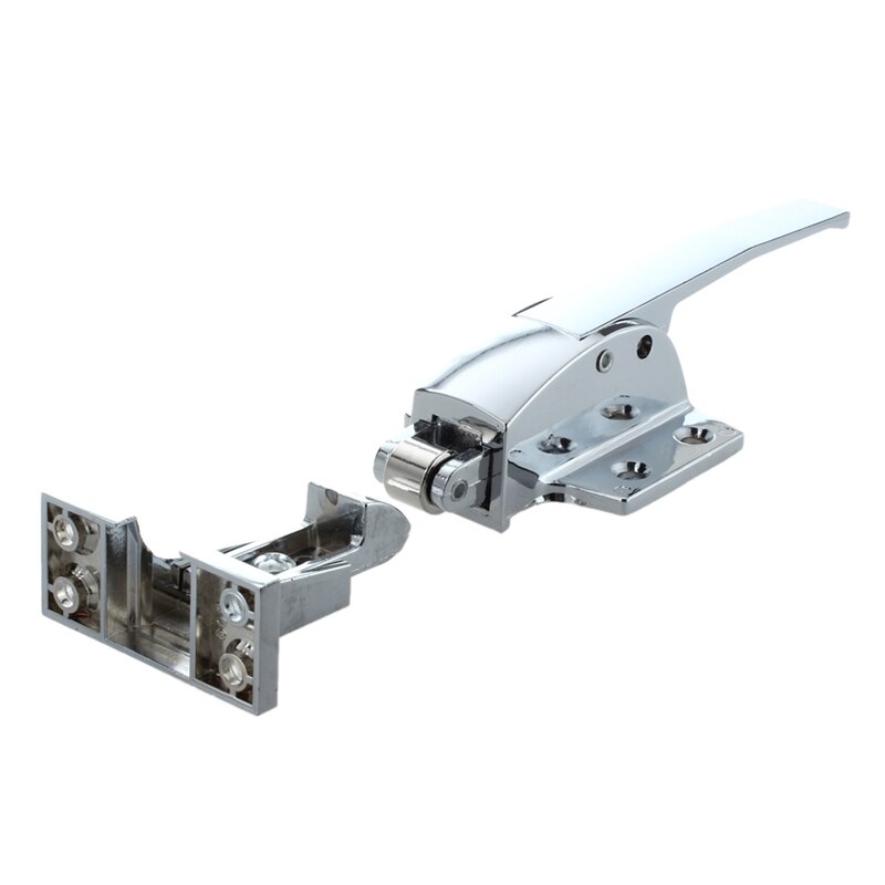 SODIAL(R) Stainless Steel Spring Loaded Walk In Freezer Cooler Door Handle Latch