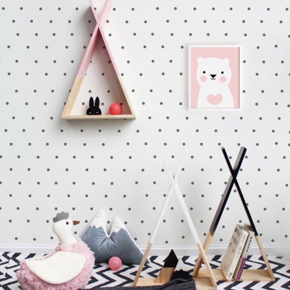 23*39cm triangel vägg ram hus hylla display rack dekorera vardagsrum sovrum barnrum hantverk förvaringsställ