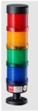 Stack Lamp Industrial Emergency Light LED Warning Light Industrial Light Tower DC12V/24V AC110V/220V/380V without Buzzer: 4Layers 12V no BUZ