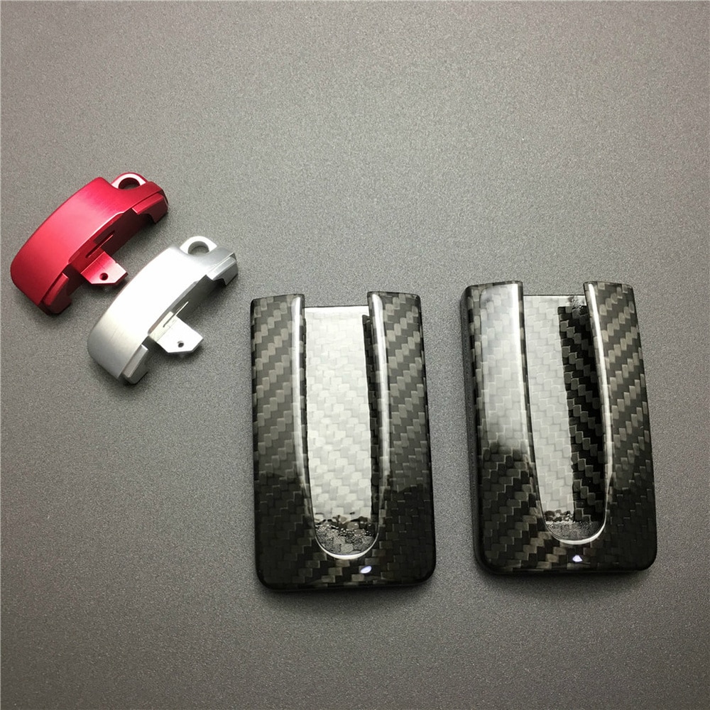 1pc porte-clé à distance en Fiber de carbone porte-clés coquille couvercle porte-garniture pour NISSAN R35 GTR G-TR 370Z 350Z J11 Z34
