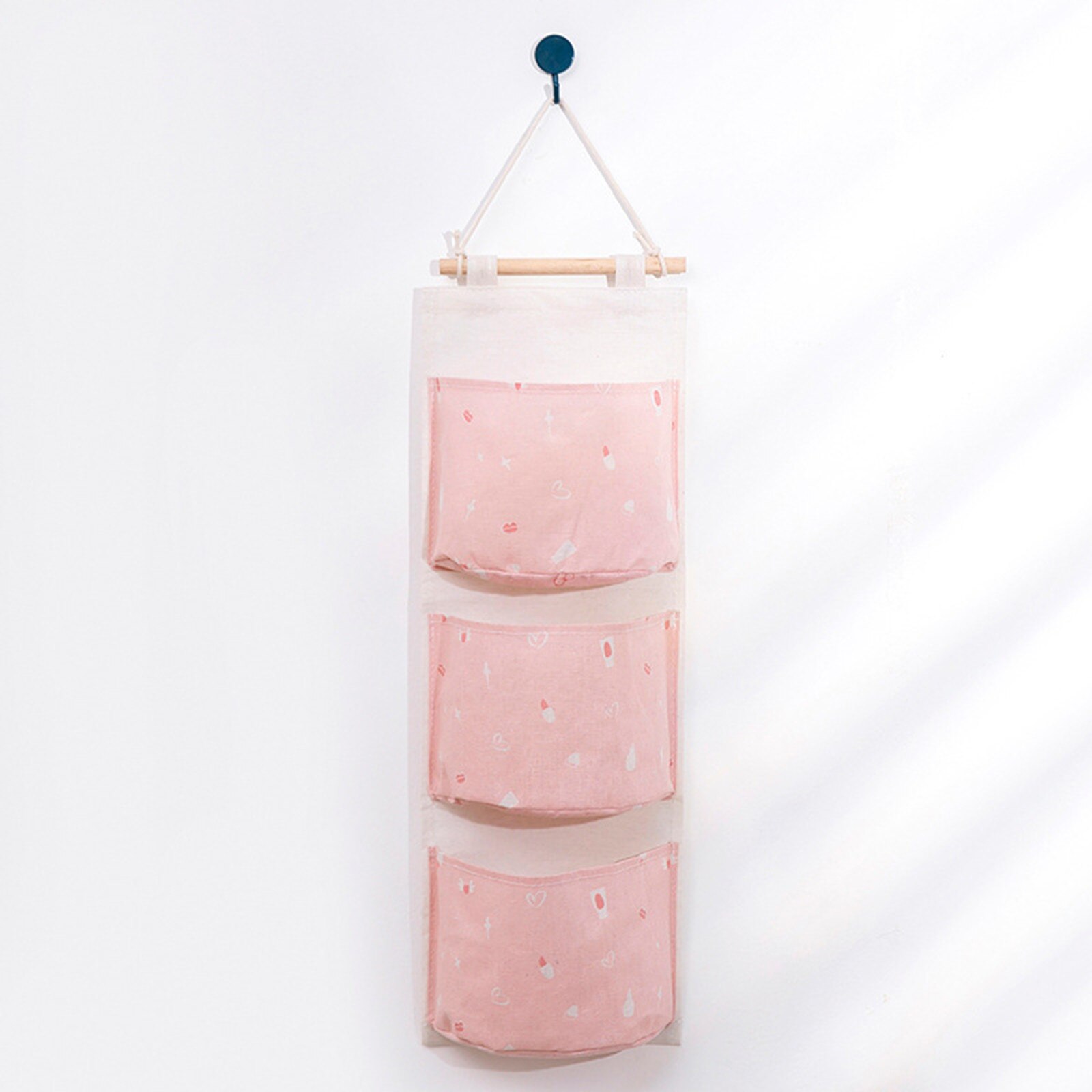 Organizador para cama y sofá, accesorio de almacenamiento con bolsillos para cabecera, colgador de pared, 3 bolsillos, para baño y bebé