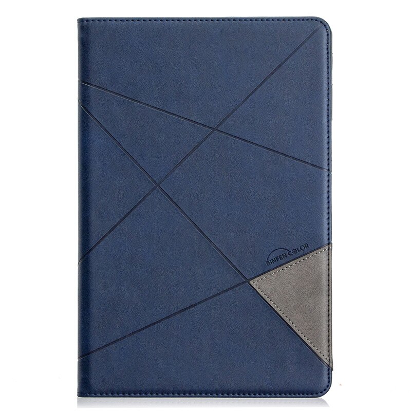 Hoesje voor samsung galaxy tab  s4 10.5 inch sm -t835 sm-t830 t830 luxe leren flip stand cover tab  s4 10.5 inch tablethoes: Donkerblauw