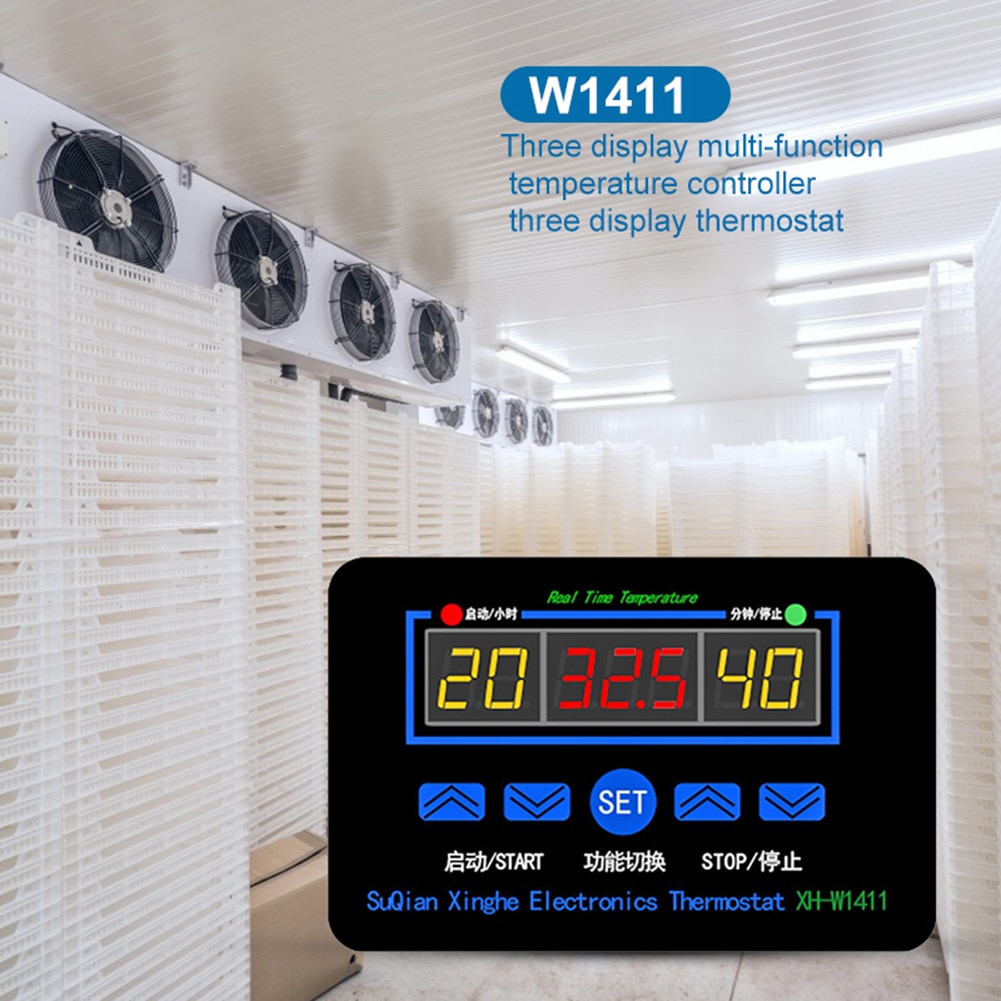 Digitale Thermostaat Regulator Temperatuur Meter Controller Ei Incubator Digitale Thermostaat Hygrometer Controller 10 Uitgang W1411