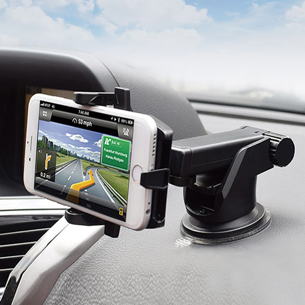 Telefoon Houder auto Zwarte Auto Air Vent Mount Cradle Holder Stand Voor Mobiele Smart Mobiele Telefoon GPS Black mobiele houder auto ondersteuning