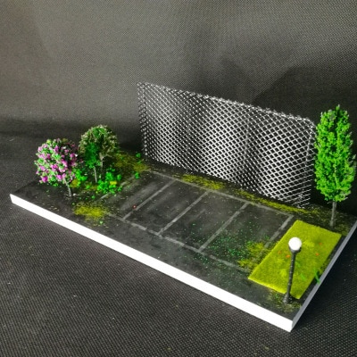 1/64 Ich bin freien Parkplatz Szene Japanischen Straße Modell Auto Garage Parkplatz Bereich