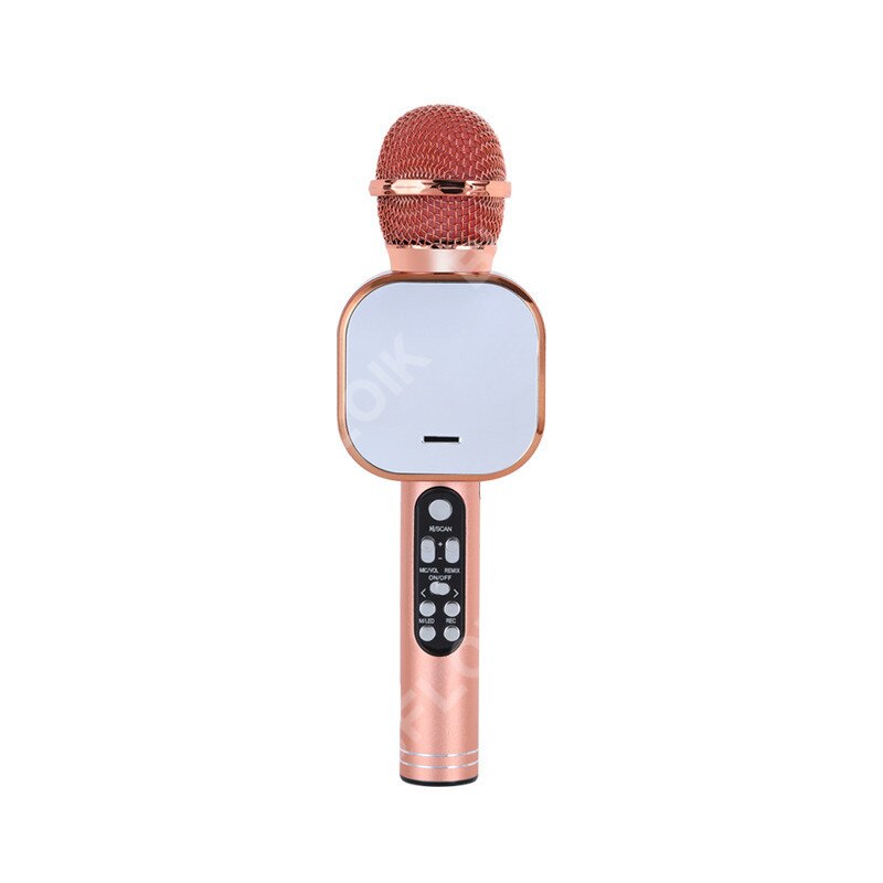 Bluetooth Wireless Microphone Metal Handheld Karaoke Mic USB Mini Home KTV For Music Playing Singing Speaker Portable Player: Model 1