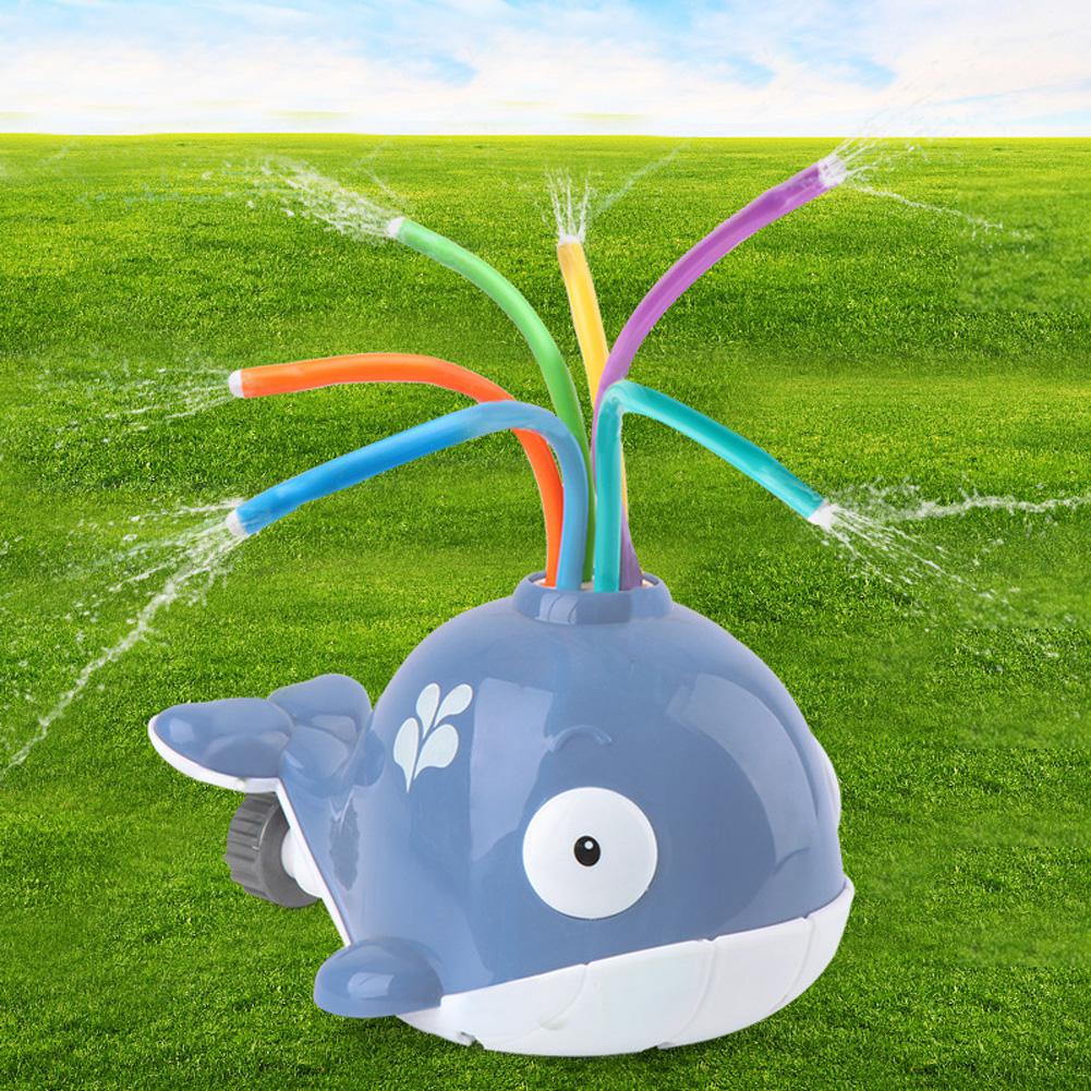 RCtown Outdoor Water Spray Bath Toy for Kids and Toddlers Backyard Spinning Sprinkler Toy: Sprinkle whale ash