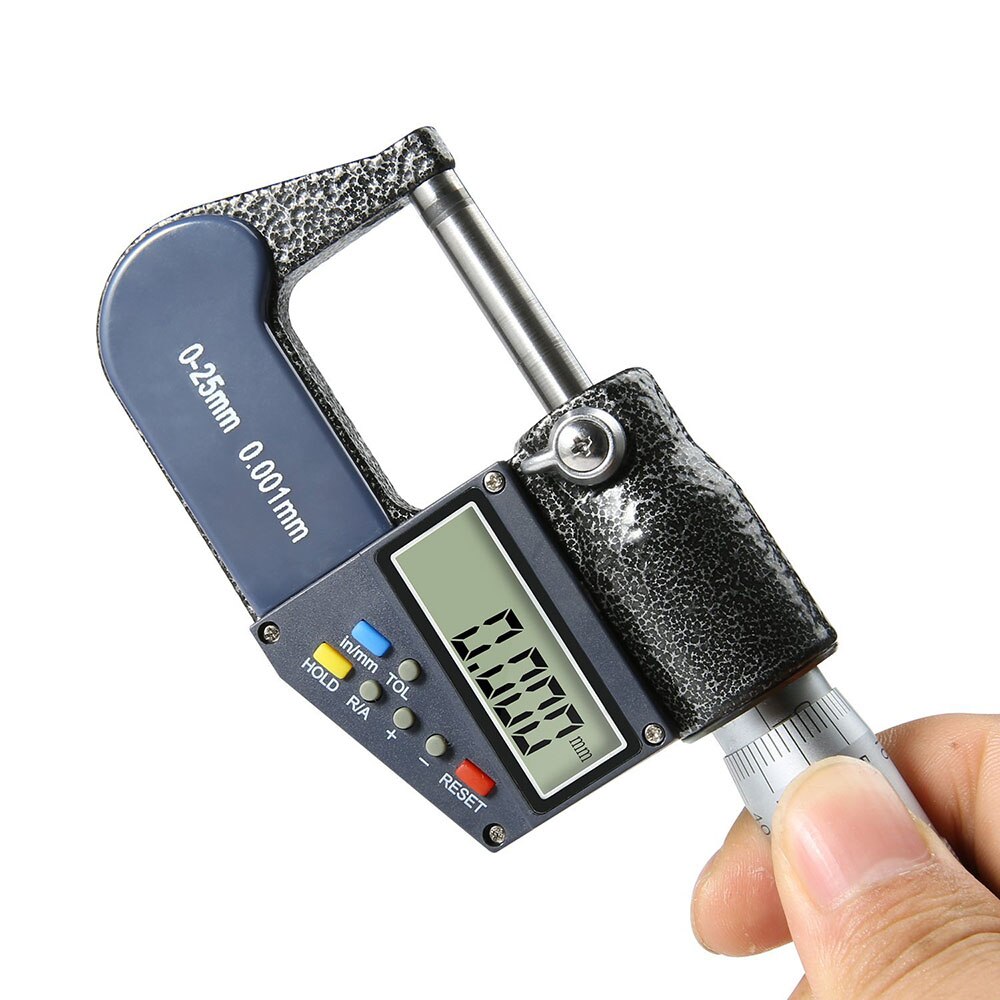 Digital Micrometer Digital Electronic Micrometer With Scale Inch Metric Conversion Metric Micrometer 0-25mm 0.001mm