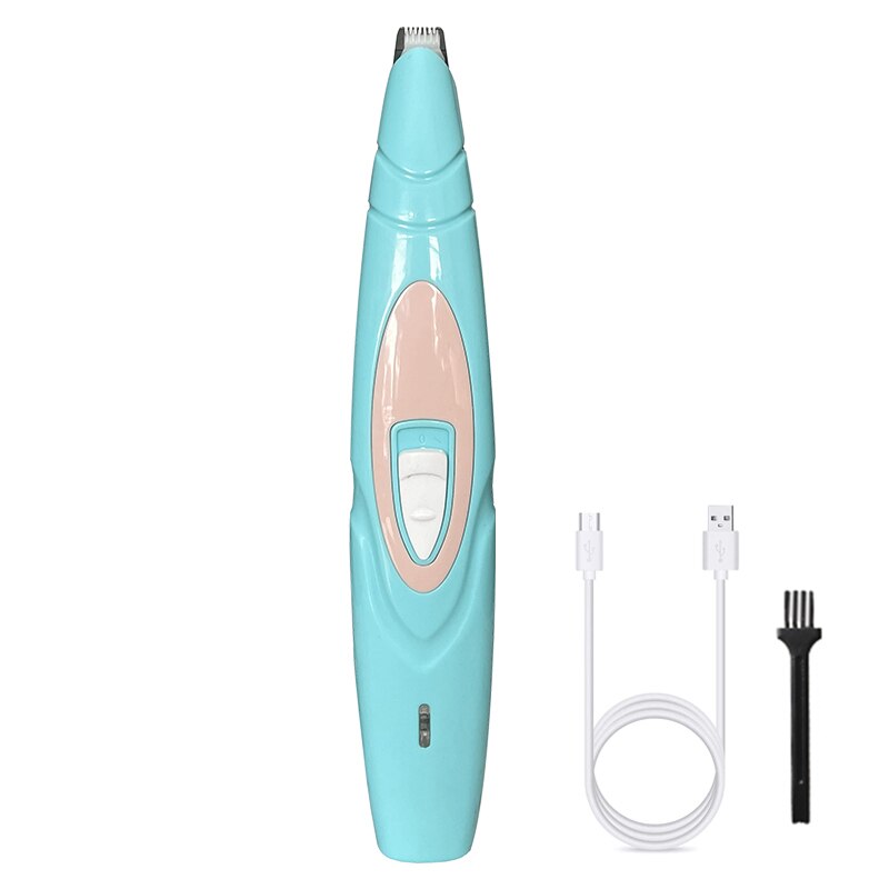 Cortapelos eléctrico para perros, pies de recortador de pelo para mascotas, peluquería, cortador de pelo para perros, pedicura: green