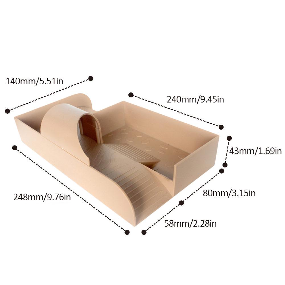 Turtle Drying Platform 5 In 1 Amusement Park Reptile Food Bowl Climbing Ladder Shelter House Tunnel Fish Tank Aquarium Ornament