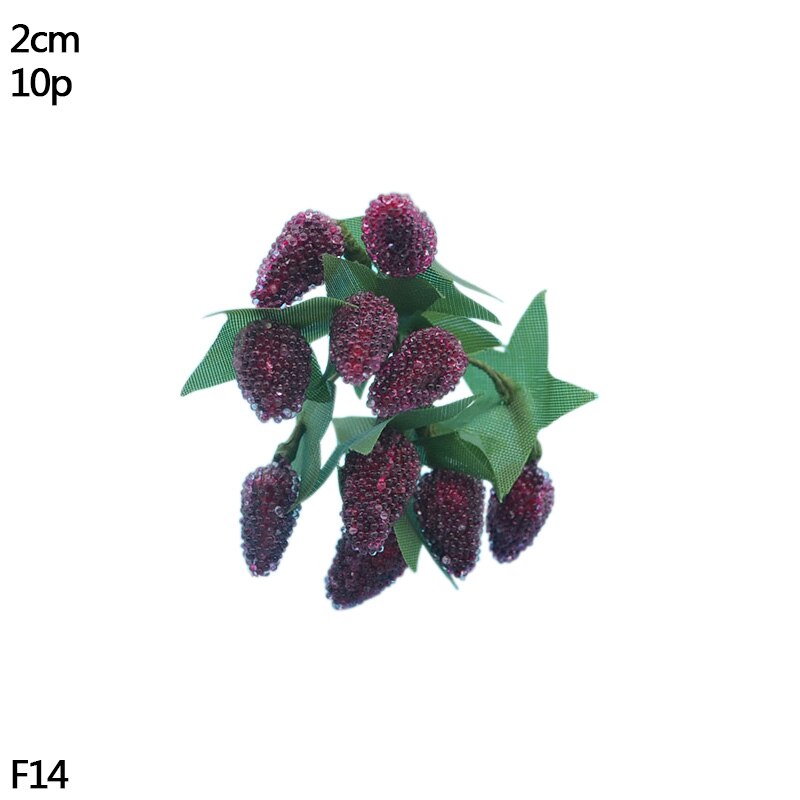 Lot de 1 assortiment de baies de cerisier | Rouge, bricolage, boîte de gâteau de mariage, couronne, décoration de noël du nouvel an