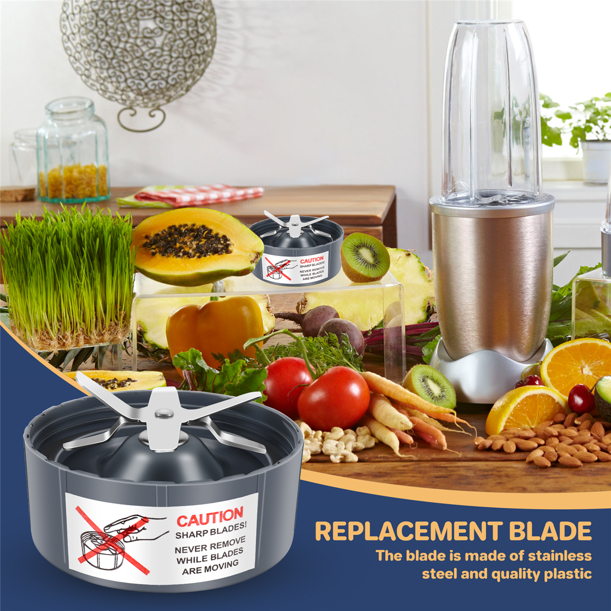 3 Stück Ersatz-Extraktionsklinge für Nutribullet 600 W/900 W Modelle Ersatzteile Klinge