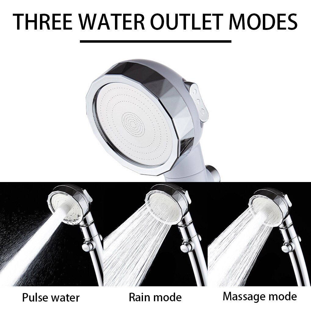 Universal Shower Head High Pressure Rain Bath Showers Adjustable Water Saving Showerhead Luxury For Home Hotel Bathroom Sprayer