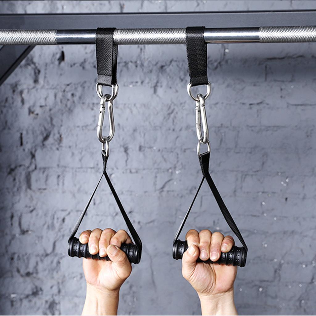 20.5 x 5cm svingbånd gym pull up remskive kabel gym styrke ab træningsmaskine hængende rem d ringe karabinhage klip