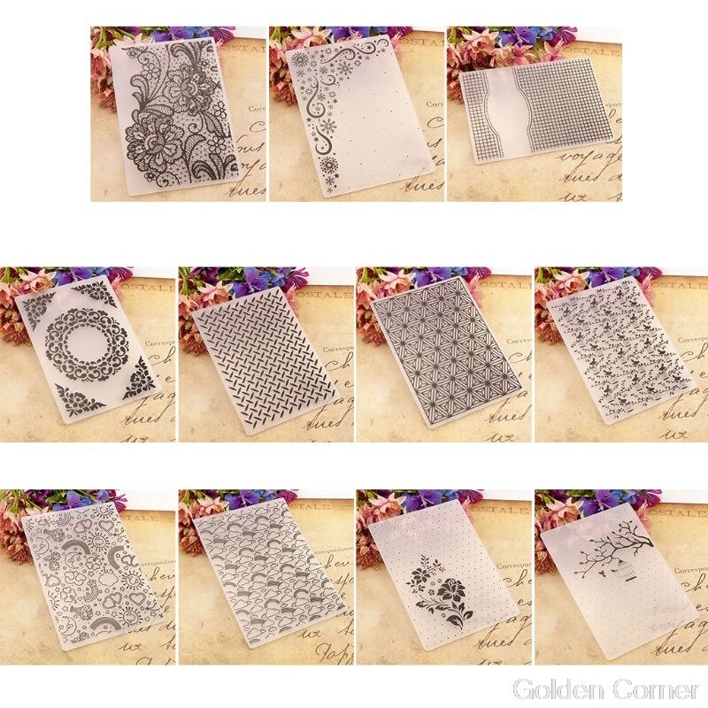 Plastic Embossing Folder Template DIY Scrapbook Photo Album Card Making Decoration Crafts Snowflake S25 20