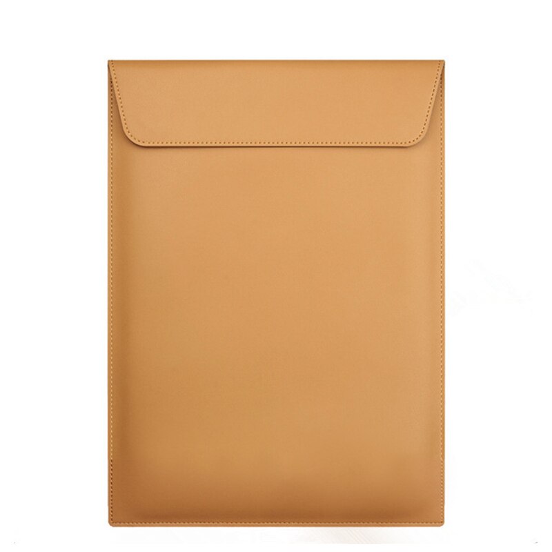 Binful PU Leather Laptop Bag for macbook air 13 11 Retina 13 15 12 laptop case notebook bag computer bag For Macbook Case Pouch: vertical brown / for Retina 15 inch