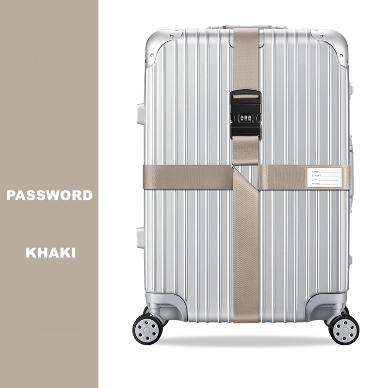 Anti-theft Luggage Buckle Cross Strap Password Adjustable Bundling Packing Baggage Belt Suitcase Trunk Belts Bag Accessories: PURPLE