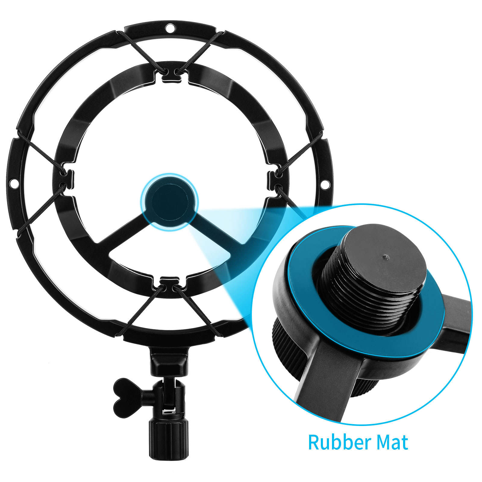 Mic Shock Mount Reduce Vibration Portable Lightweight Microphone Shock Mount Mic Holder Microphones Studio Recording Mic Stand