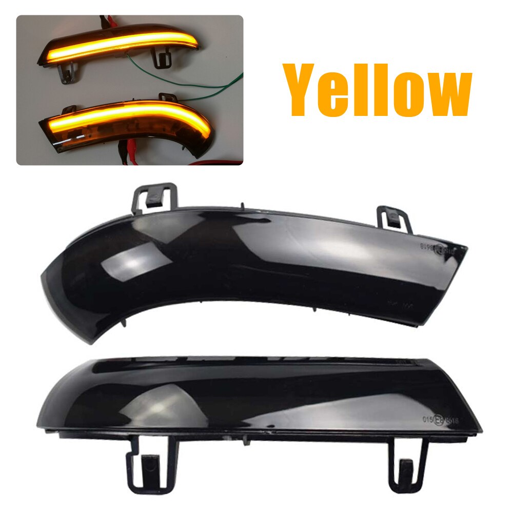 Voor Vw Passat B6 Golf 5 Jetta MK5 Passat B5.5 Gti V Sharan Led Dynamische Richtingaanwijzer Stromend Water blinker Knipperlicht: Yellow