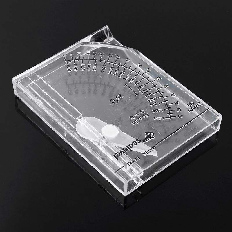 Akvarium marin havssaltvatten hydrometer automatisk saltvatten saltvattensaltmeter kvadratisk exakt salthalt 0-40