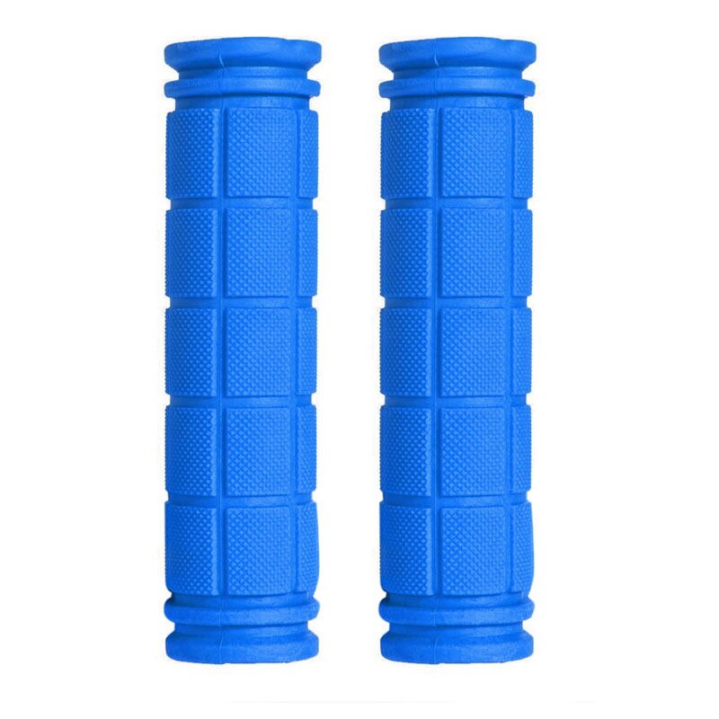 BMX MTB Cycling Mountain Bicycle Scooter Bike Handle Bar Rubber Soft End Grip: Dark Blue