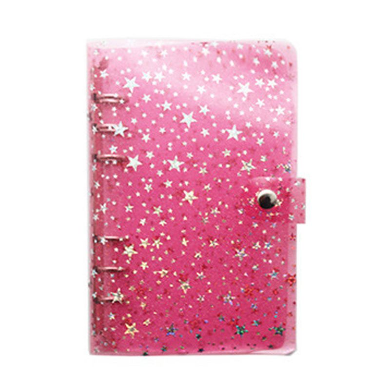A5 A6 stars transparent binder notebook notebook inner core cover notebook diary notepad office stationery: PK  A5