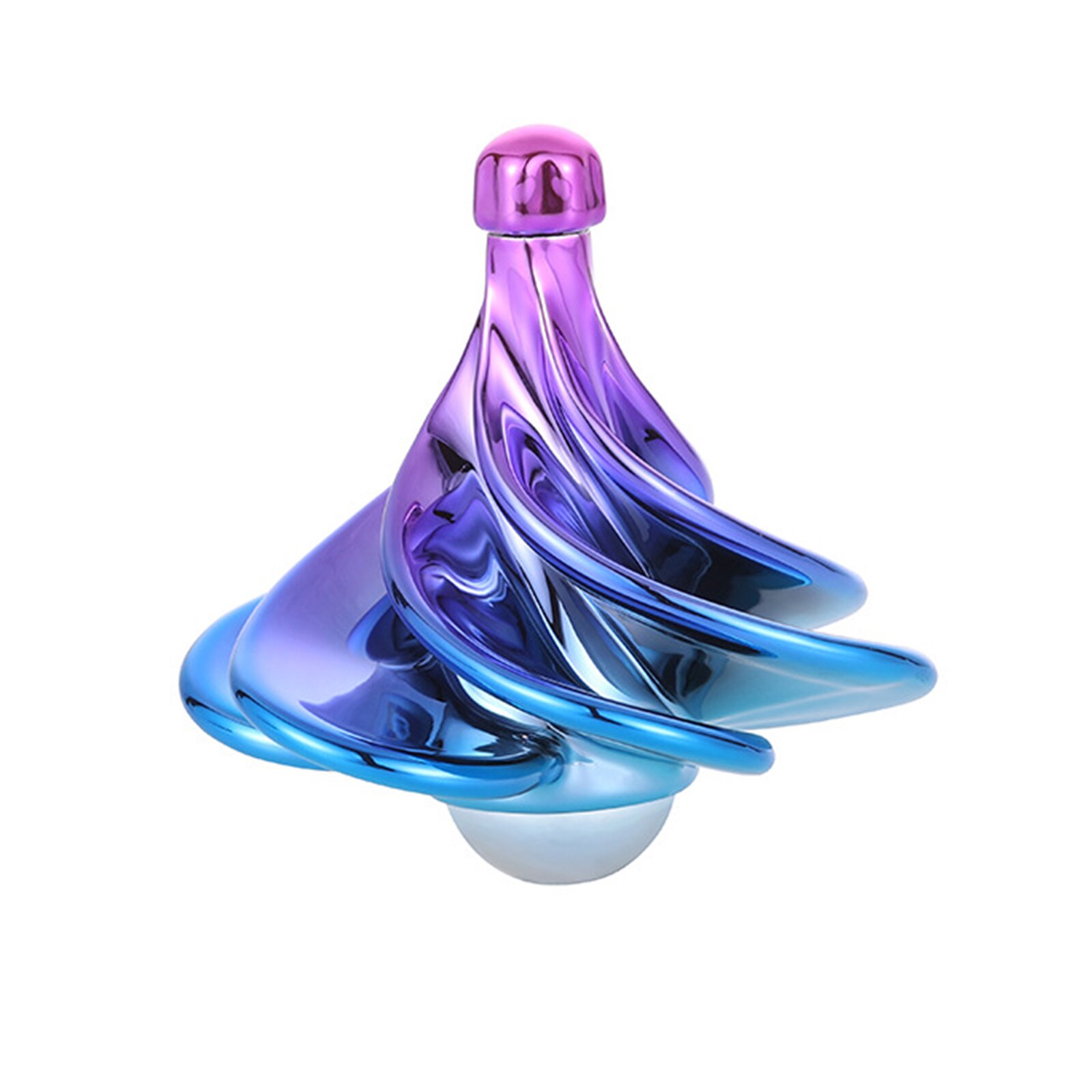 Whriling Top Wind Gyro Draagbare Wind Blow Turn Gyro Desktop Decompressie Speelgoed Lbv: two-color