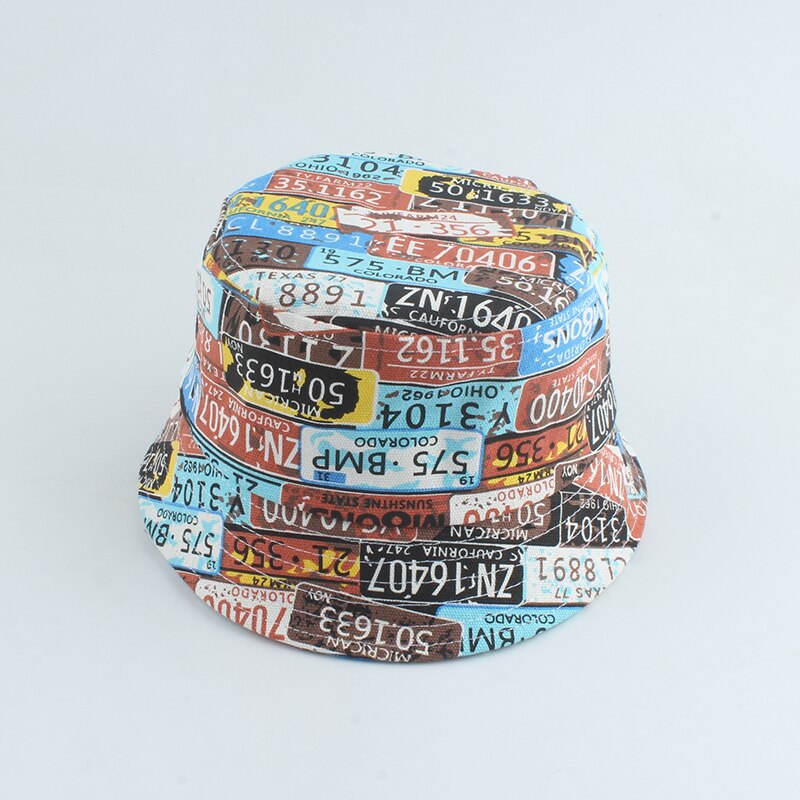 Chapéu bonito do algodão com cópia da vaca para o menino e a menina, chapéu do sol do verão, tampão do panamá, estilo do pescador: Azul