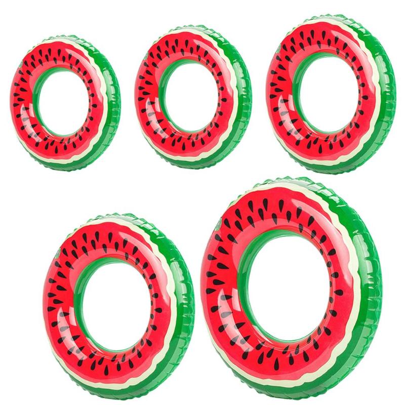 Kids Watermelon Swimming Ring Inflatable Toys for Children Outdoor Pool Float Circle Safety Inflatable Swimming Cicle