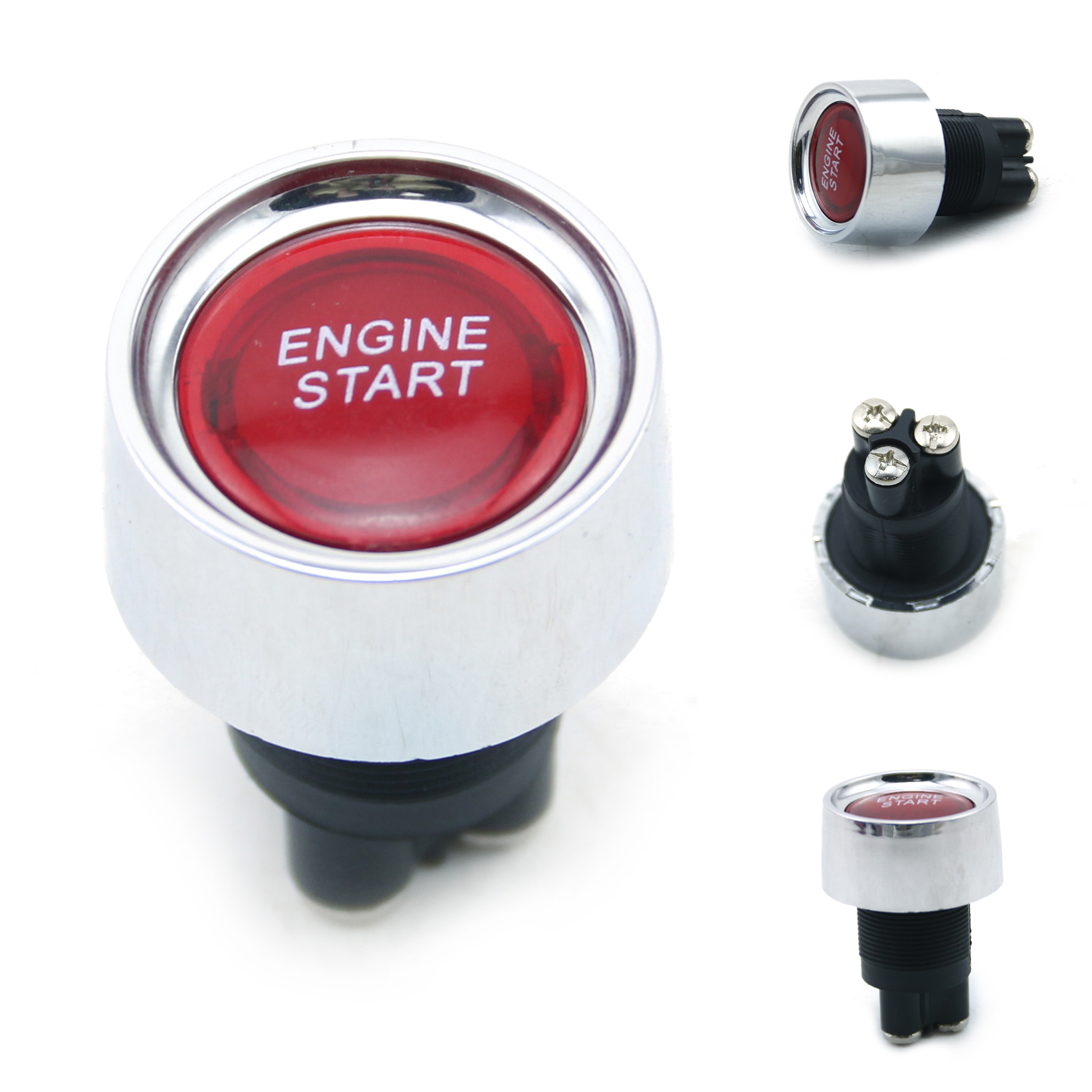 12v Car Engine Start Push Button Keyless Start Button Ignition Starter Car Engine Start Button Auto Accessories
