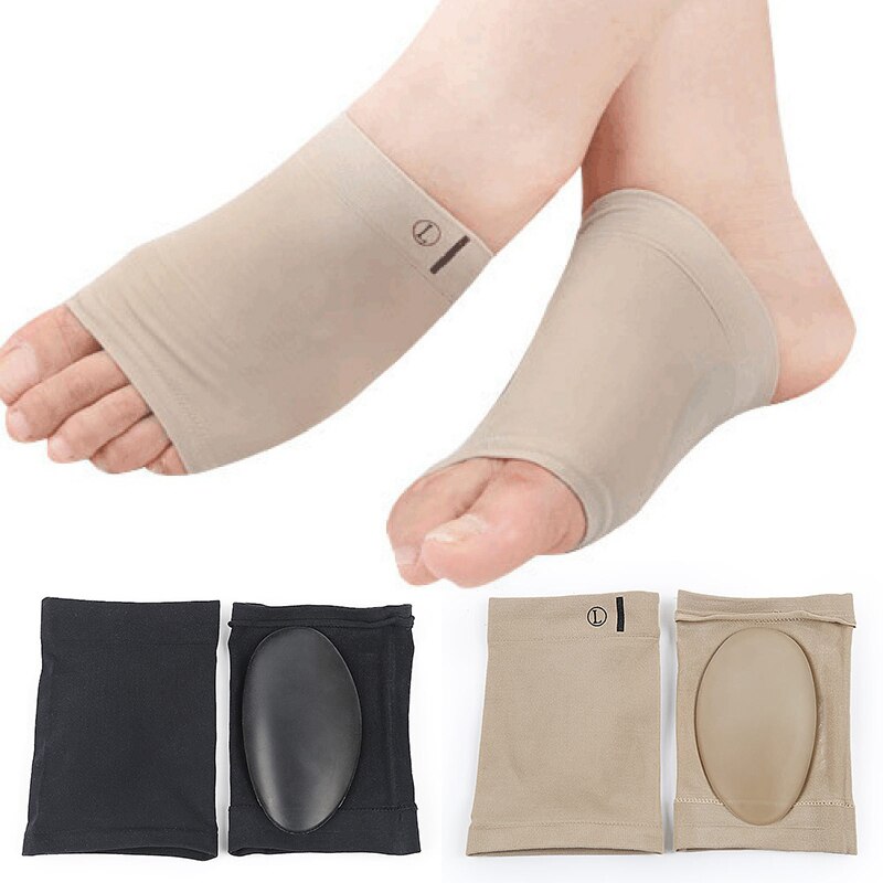 1 Paar Gel Orthopedische Arch Ondersteuning Zolen Pad Hoge Elastische Bandage Boog & Platte Voeten Correctie Pijn Verlichten