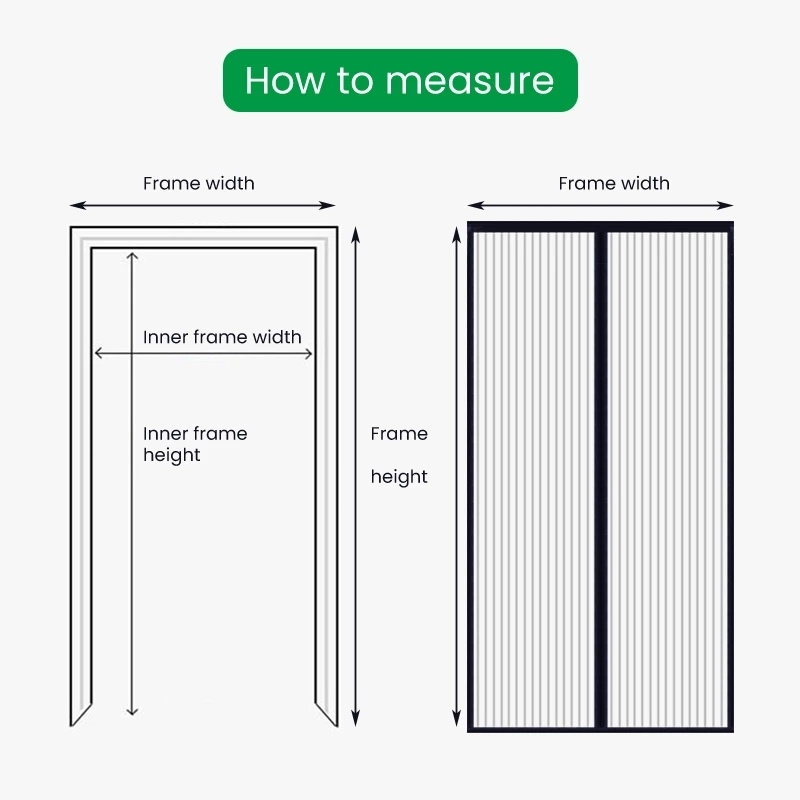 Magnetische Deur Screen Custom Size Klamboe Gordijn Fly Insect Automatische Sluiting Onzichtbare Mesh Voor Keuken Indoor Woonkamer