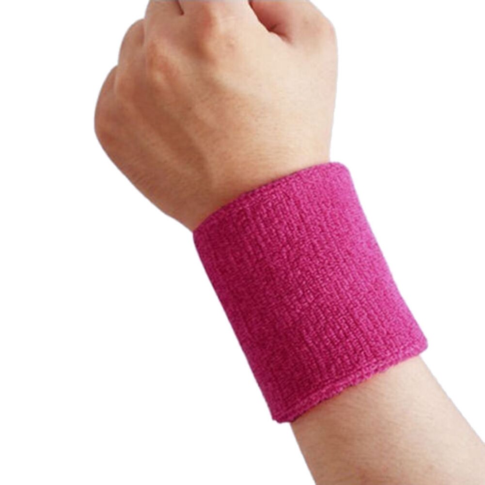 Wrist Sweatband in 10 Different Colors,Made by High Elastic Meterial Comfortable Pressure Protection Athletic Wristbands Armband