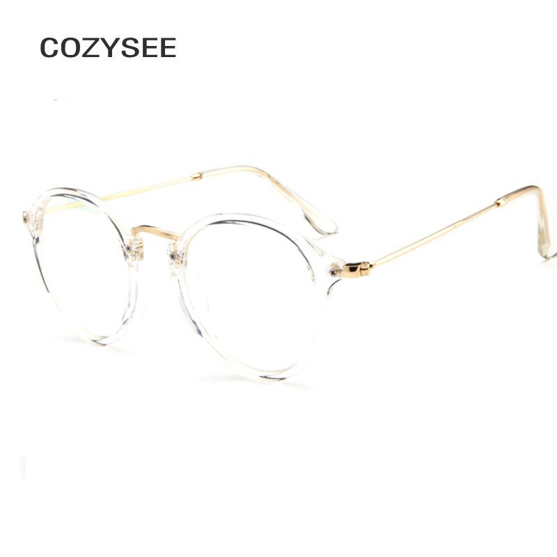 Black Round Transparent Glasses Eyeglass Frame for Women Men Myopia Nerd Optical Glasses Frame Luxury Clear Lens Men's Glasses